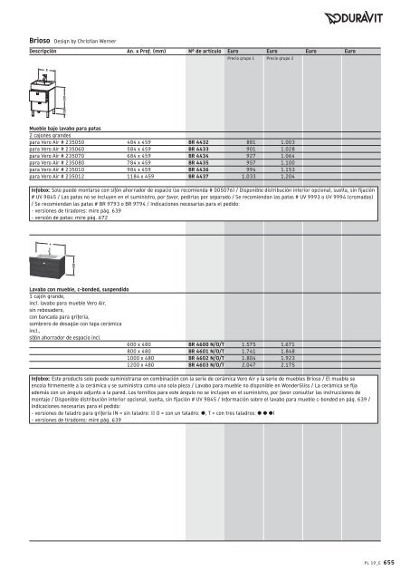 Duravit - Tarifa - 2019 - General