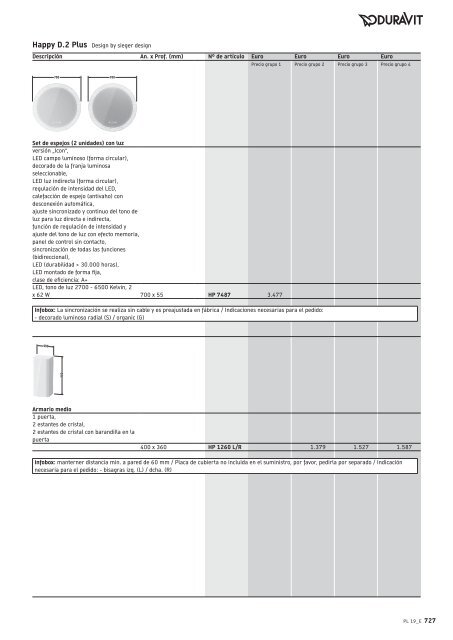 Duravit - Tarifa - 2019 - General