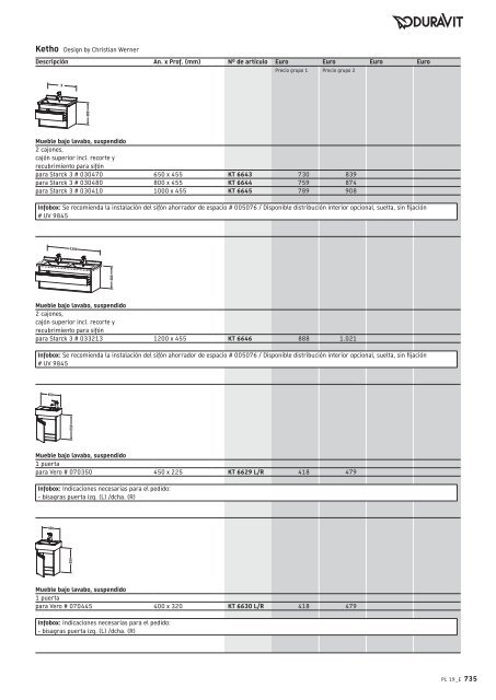 Duravit - Tarifa - 2019 - General