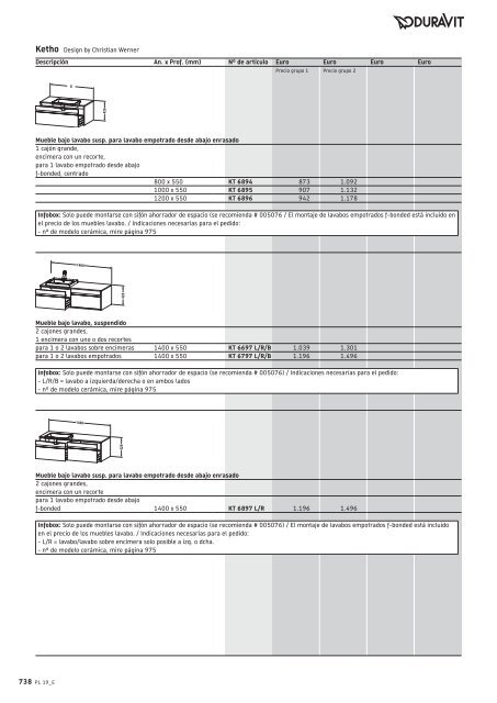 Duravit - Tarifa - 2019 - General