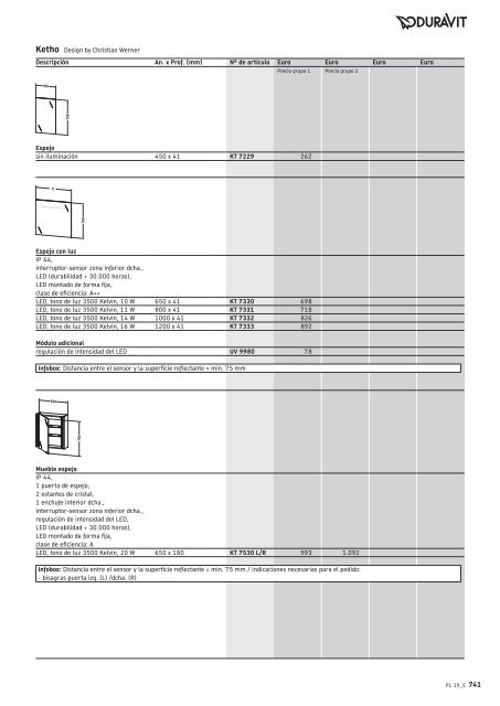 Duravit - Tarifa - 2019 - General