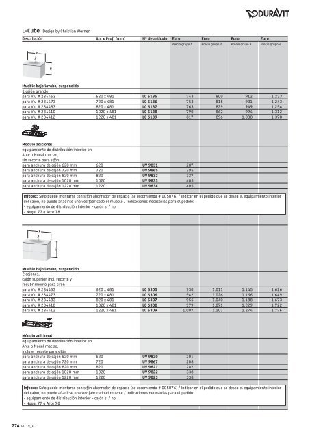 Duravit - Tarifa - 2019 - General