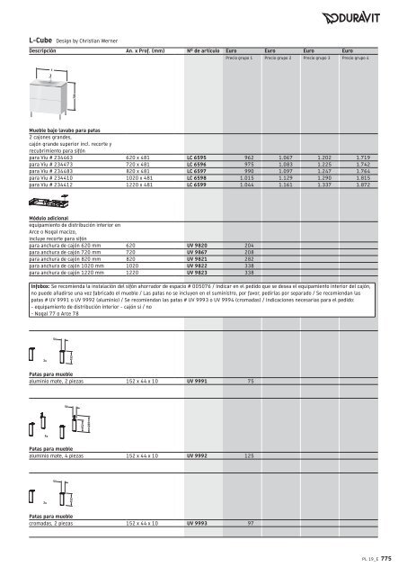 Duravit - Tarifa - 2019 - General