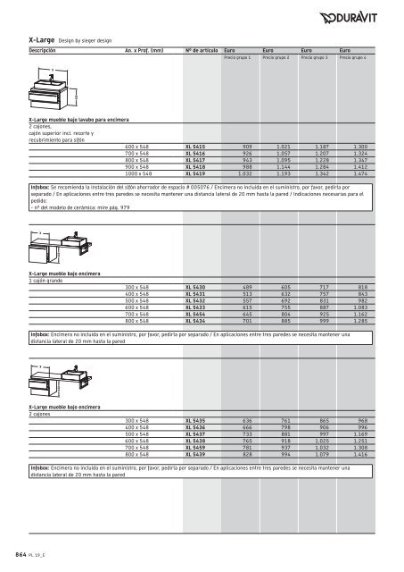 Duravit - Tarifa - 2019 - General