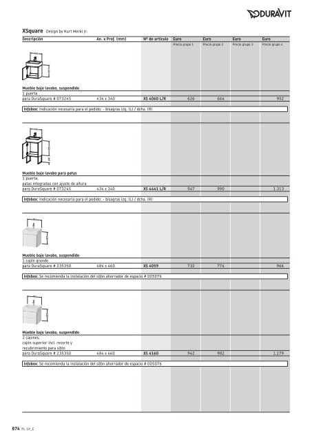 Duravit - Tarifa - 2019 - General