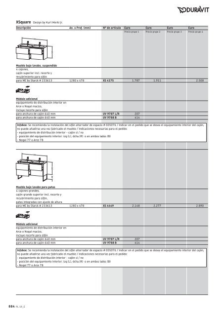 Duravit - Tarifa - 2019 - General