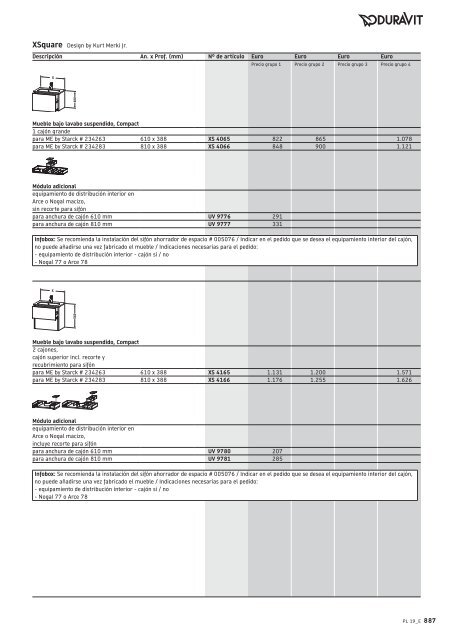 Duravit - Tarifa - 2019 - General