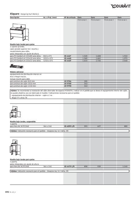 Duravit - Tarifa - 2019 - General