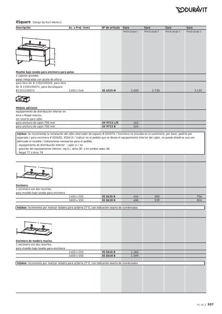 Duravit - Tarifa - 2019 - General