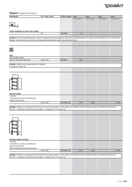 Duravit - Tarifa - 2019 - General