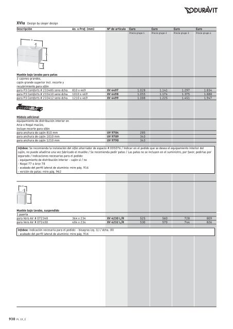 Duravit - Tarifa - 2019 - General