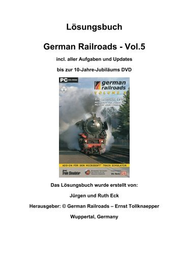 Lösungsbuch German Railroads - Vol.5