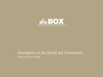 Industry - die BOX Medienagentur GmbH