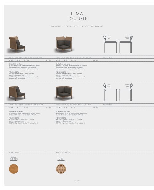 Gloster Tech Specs 2020