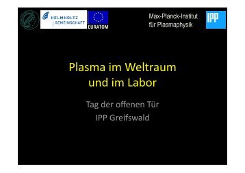 Im Inneren von ASDEX Upgrade -  Max-Planck-Institut für ...