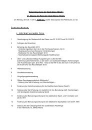 Bekanntmachung der Stadt Altena (Westf.) 27. Sitzung des Rates ...