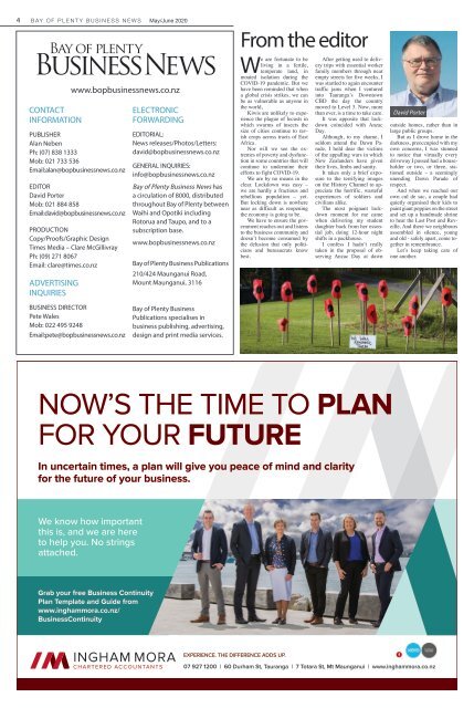 May/June 2020 - BAY OF PLENTY BUSINESS NEWS