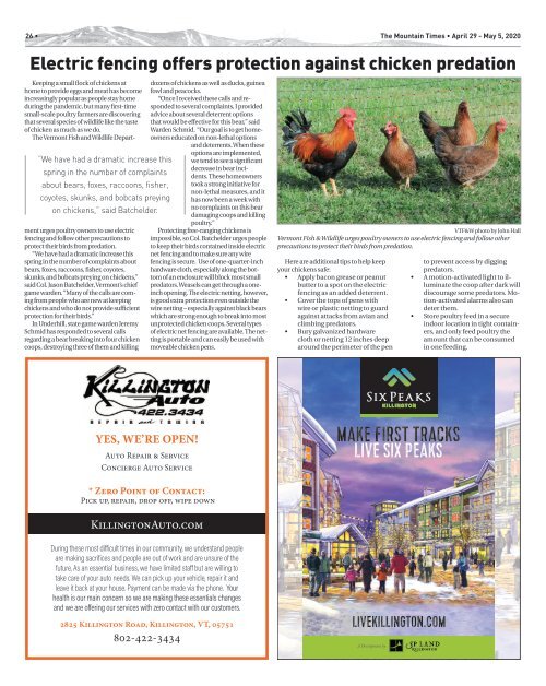 Mountain Times- Volume 49, Number 18 - April 29 - May 5, 2020