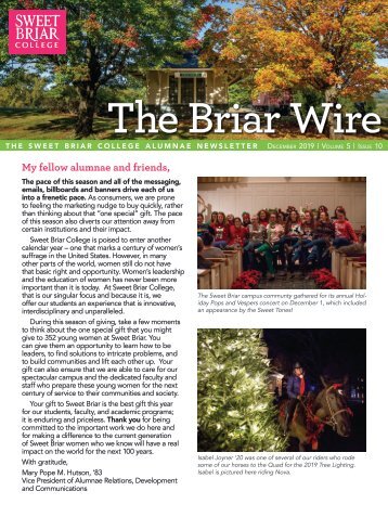The Briar Wire | Vol. 5, Issue 10 | December 2019
