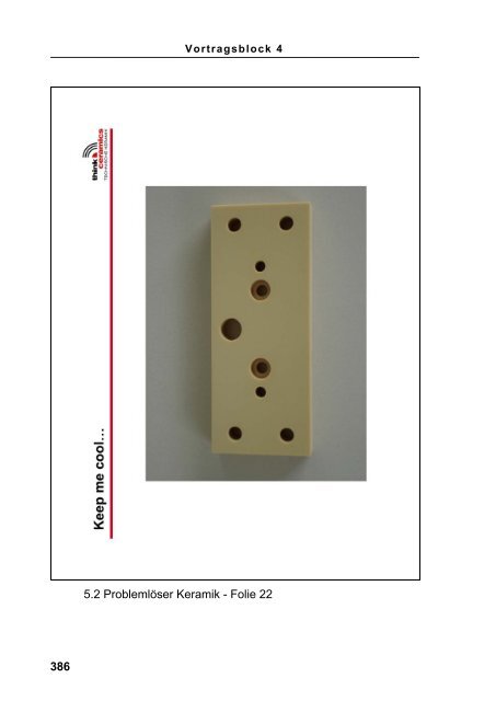 357 5.2 Kundenspezifische Bauteile = Problemlöser aus Keramik x ...