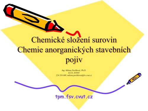 Stavební pojiva a keramika