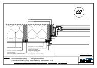 Horizontale plaatsing 143 mm gevelpanelen Aansluiting op - Keralit