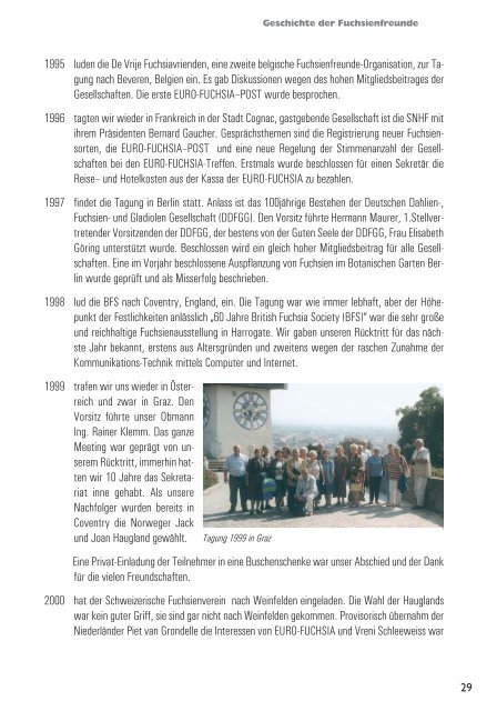 25 Jahre - Gesellschaft Österreichischer Fuchsienfreunde
