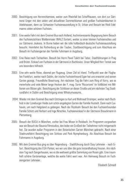 25 Jahre - Gesellschaft Österreichischer Fuchsienfreunde