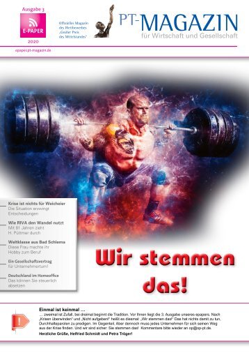 E-Paper PT-Magazin 03 2020 Wir stemmen das