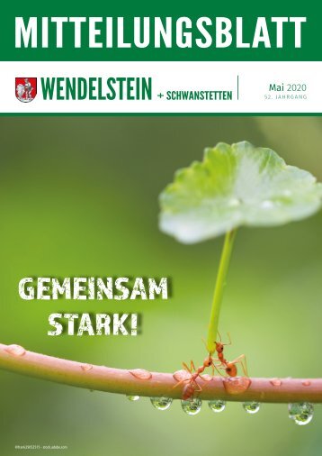 Mitteilungsblatt Wendelstein + Schwanstetten Mai 2020