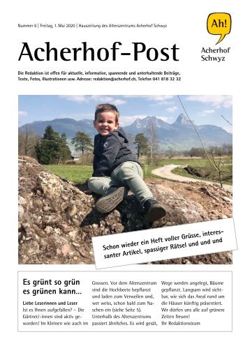 Acherhof-Post Nr. 6 | 1. Mai 2020