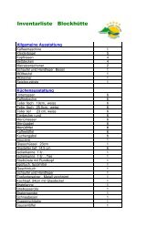 Inventarliste zum Herunterladen - Hegau-Bodensee-Camping