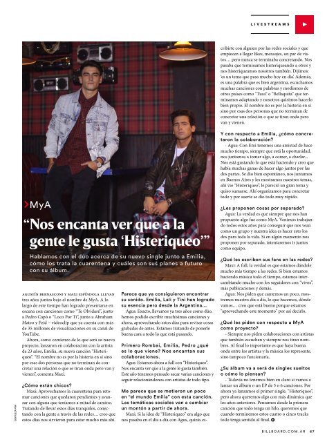 Billboard Argentina Abril 2020: YSY A