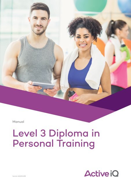 Active IQ Level 3 Diploma in Personal Training (sample manual)