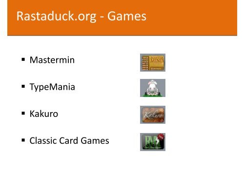 Rastaduck Games