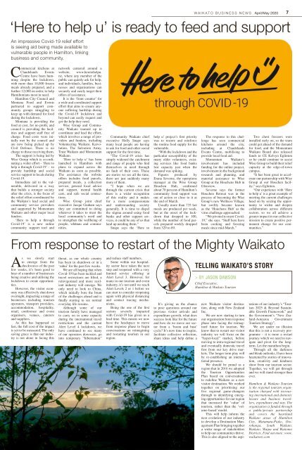Waikato Business News April/May 2020