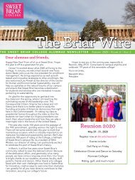 Sweet Briar College Magazine - Fall 2017