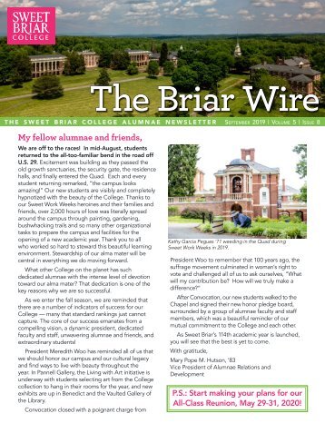 The Briar Wire | Vol. 5, Issue 8 | September 2019