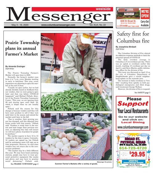 Westside Messenger - May 3rd, 2020