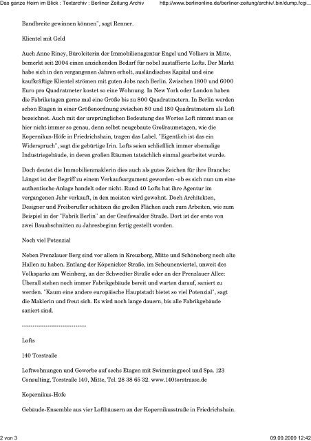 Das ganze Heim im Blick : Textarchiv : Berliner Zeitung Archiv