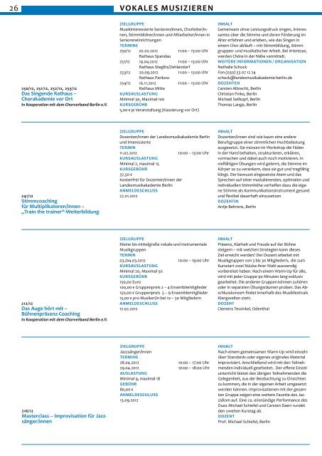 Jahresprogramm 2012 (pdf, 10.3 MB) - Landesmusikakademie Berlin