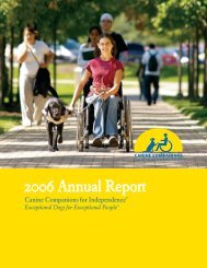 Canine Companions 2007 Annual Report - Canine Companions for ...