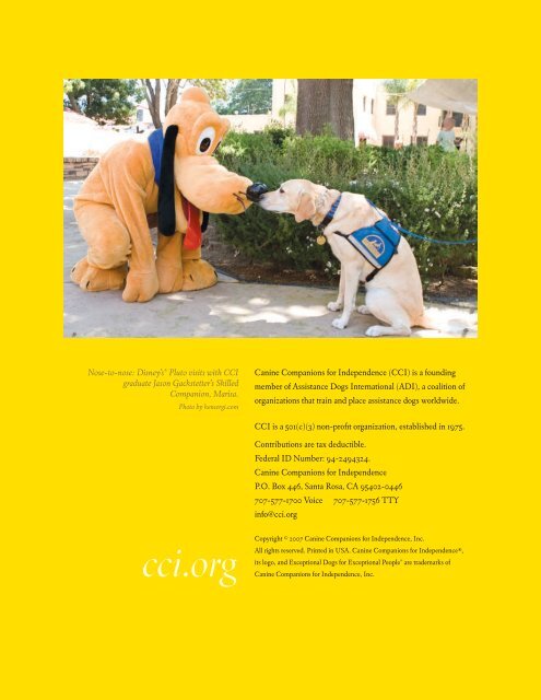 Canine Companions 2007 Annual Report - Canine Companions for ...