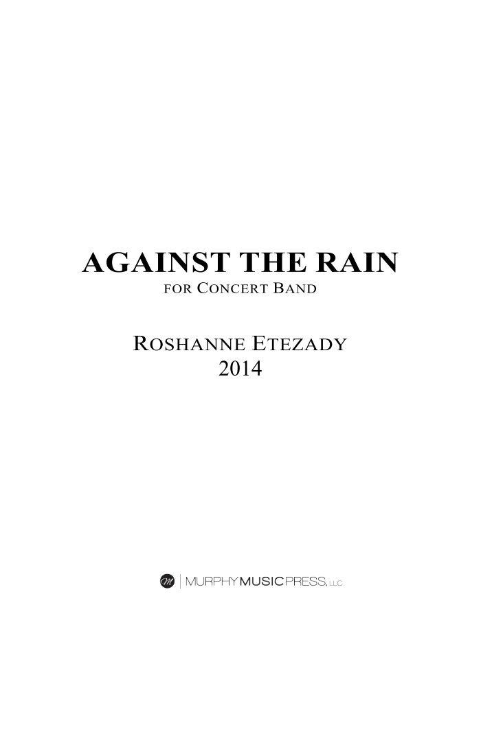 Against The Rain | Murphy Music Press, LLC