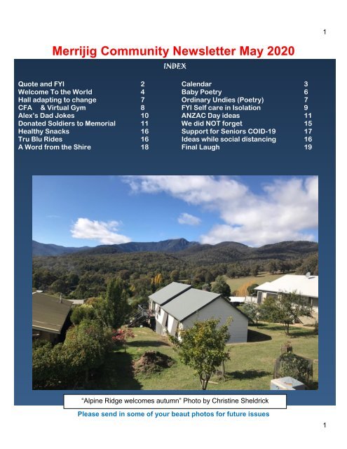 85c May 2020 Merrijig community Newsletter