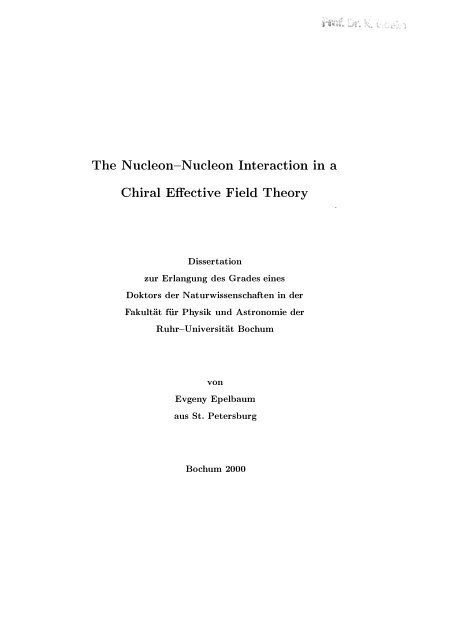 The Nucleon-Nucleon Interaction in a Chiral Effective Field Theory