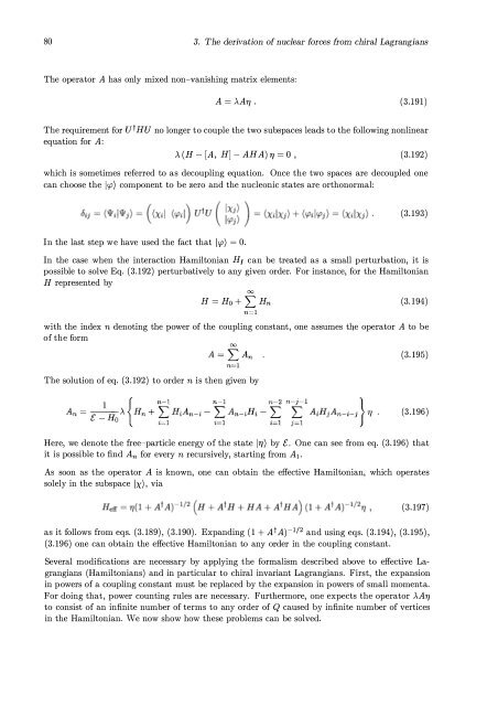 The Nucleon-Nucleon Interaction in a Chiral Effective Field Theory