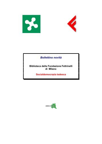 Bollettino novità - Giangiacomo Feltrinelli Editore