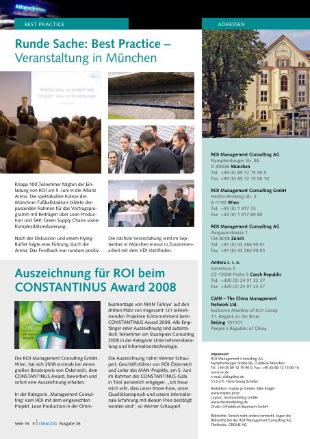 Dialog Ausgabe 26 - ROI Management Consulting AG