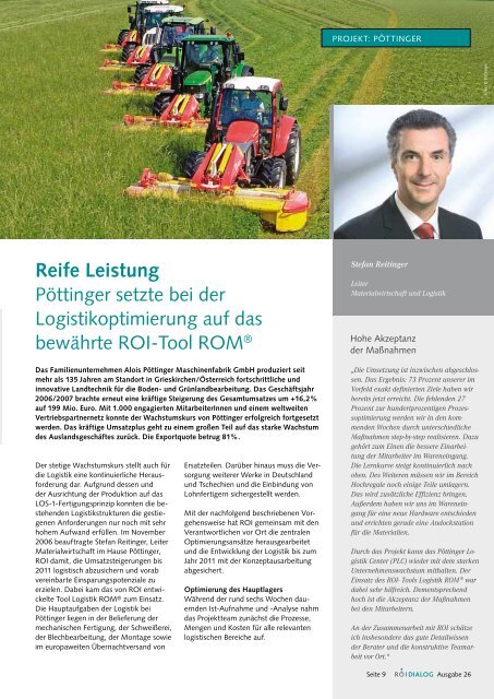 Dialog Ausgabe 26 - ROI Management Consulting AG